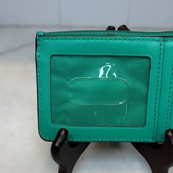 Coach Saffiano Leather Card Holder Key Chain Wallet - Picture 6 of 16